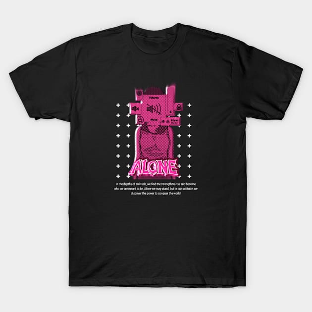 Alone design T-Shirt by Family Desain